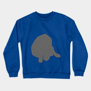 Black Labrador saying Sorry Crewneck Sweatshirt